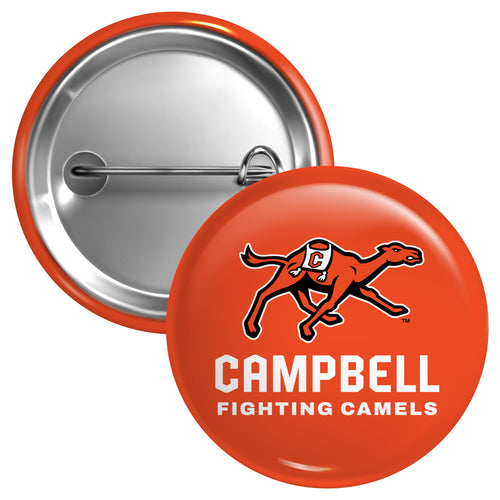 Campbell University Fighting Camels Medium 2-Inch Button Pin Officially Licensed Collegiate Product Medium