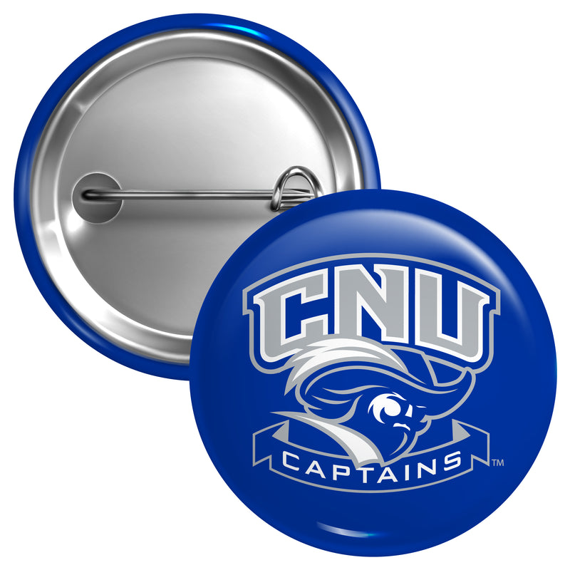 Christopher Newport Captains Large 3-Inch Button Pin Officially Licensed Collegiate Product Large