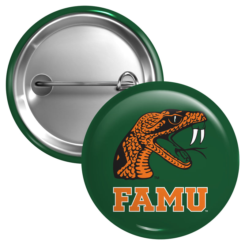 Florida A&M Rattlers Large 3-Inch Button Pin Officially Licensed Collegiate Product Large