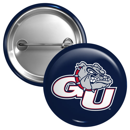 Gonzaga Bulldogs Medium 2-Inch Button Pin Officially Licensed Collegiate Product Medium