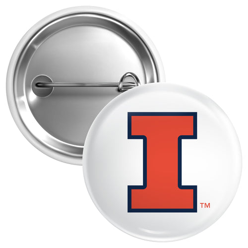 Illinois Fighting Illini Small 1-Inch Button Pin Officially Licensed Collegiate Product Small