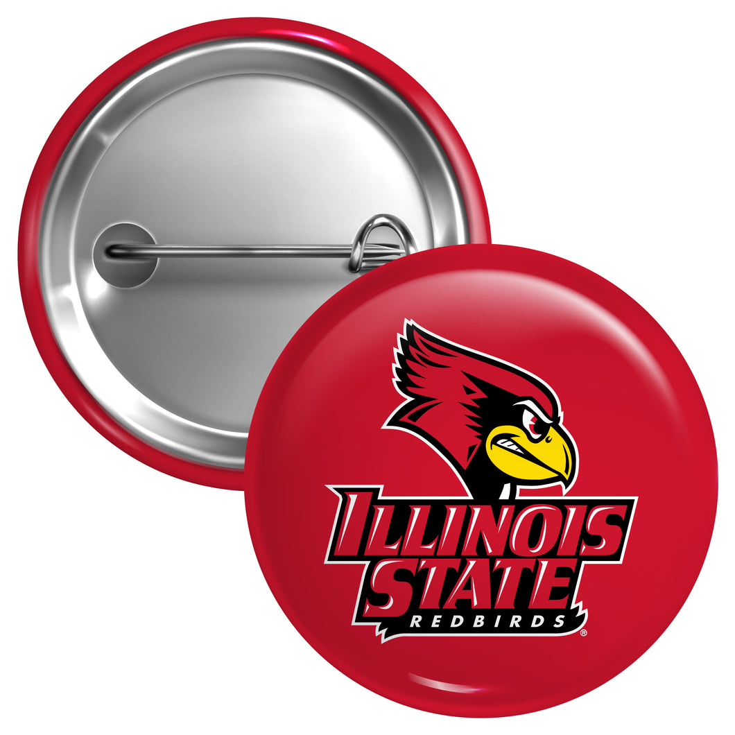 Illinois State Redbirds Small 1-Inch Button Pin Officially Licensed Collegiate Product Small