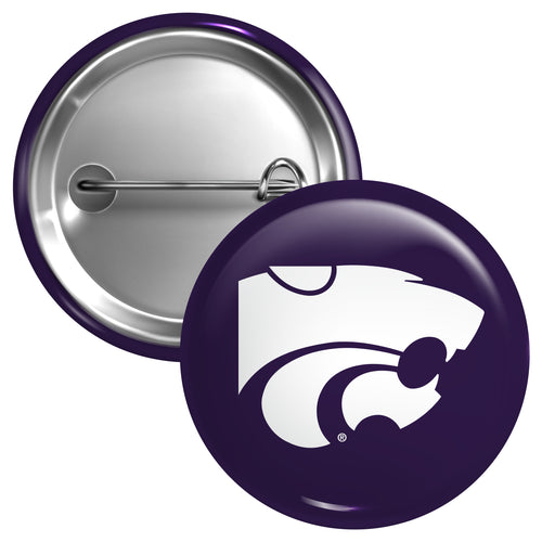 Kansas State Wildcats Large 3-Inch Button Pin Officially Licensed Collegiate Product Large