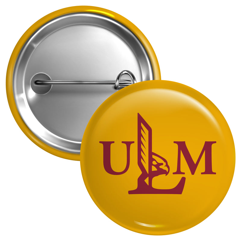 University of Louisiana Monroe Medium 2-Inch Button Pin Officially Licensed Collegiate Product Medium