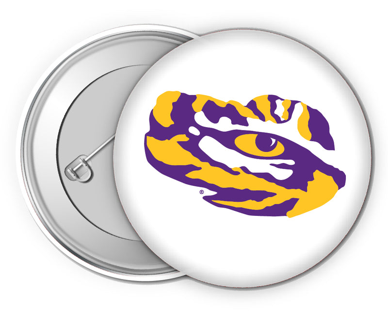 LSU Tigers Small 1-Inch Button Pin 4 Pack Officially Licensed Collegiate Product 