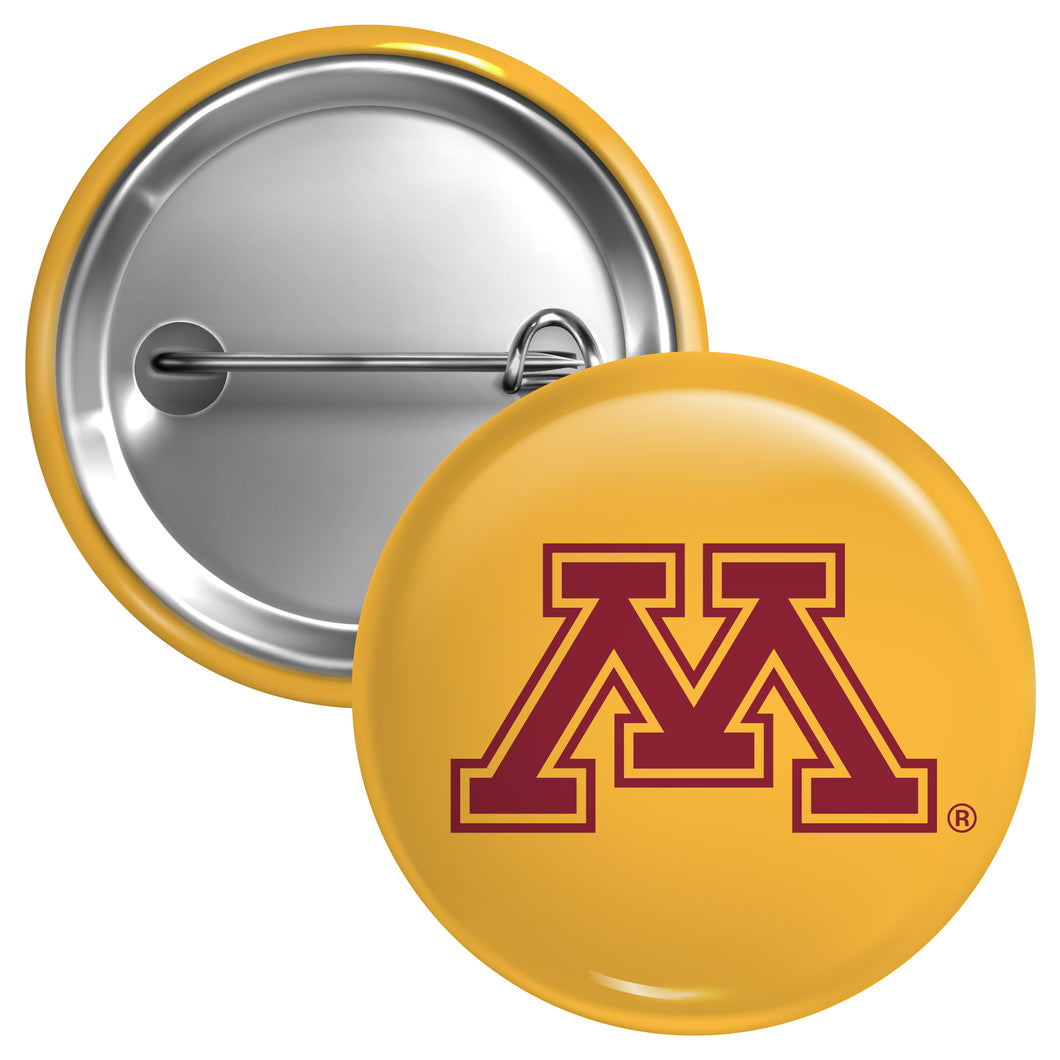 Minnesota Gophers Large 3-Inch Button Pin Officially Licensed Collegiate Product Large