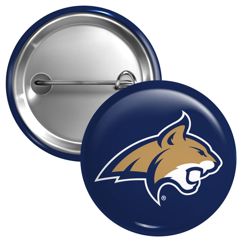 Montana State Bobcats Large 3-Inch Button Pin Officially Licensed Collegiate Product Large