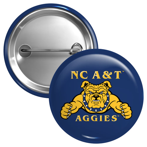 North Carolina A&T State Aggies Small 1-Inch Button Pin Officially Licensed Collegiate Product Small