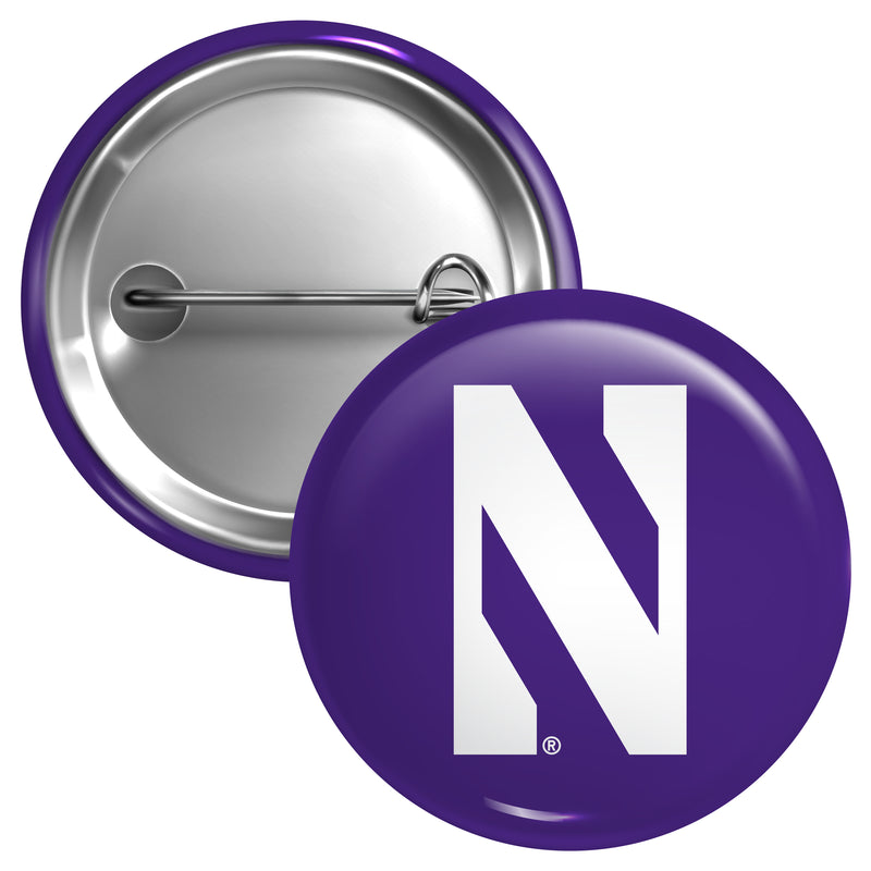 Northwestern University Wildcats Button Pin Officially Licensed - 3 Size Options Small (1-Inch)
