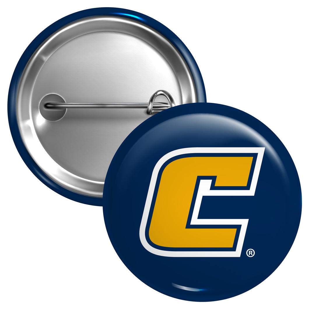 University of Tennessee at Chattanooga Medium 2-Inch Button Pin Officially Licensed Collegiate Product Medium