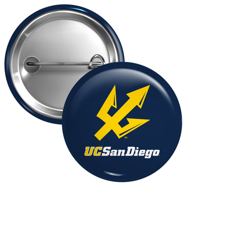 UC San Diego Button Pin Officially Licensed - 3 Size Options Medium (2-Inch)