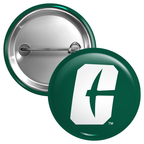 North Carolina Charlotte Forty-Niners Large 3-Inch Button Pin Officially Licensed Collegiate Product Large