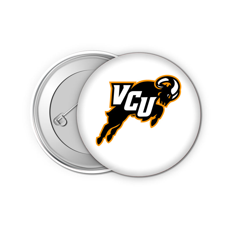 Virginia Commonwealth Small 1-Inch Button Pin 4 Pack Officially Licensed Collegiate Product 