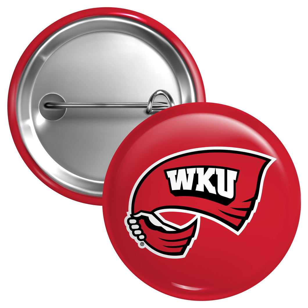 Western Kentucky Hilltoppers Medium 2-Inch Button Pin Officially Licensed Collegiate Product Medium