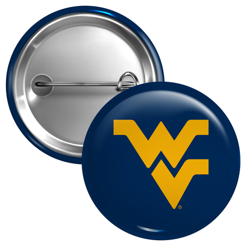 West Virginia Mountaineers Small 1-Inch Button Pin Officially Licensed Collegiate Product Small