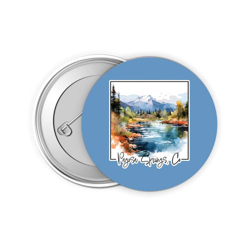 Pagosa Springs Colorado Design A Souvenir Small 2-Inch Button Pin 4 Pack