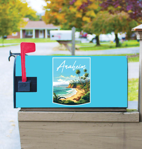 Anaheim California Design B Souvenir Magnetic Mailbox Cover 