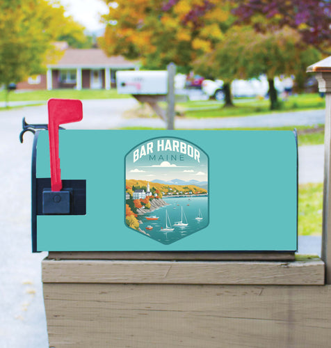 Bar Harbor Maine Design A Souvenir Magnetic Mailbox Cover
