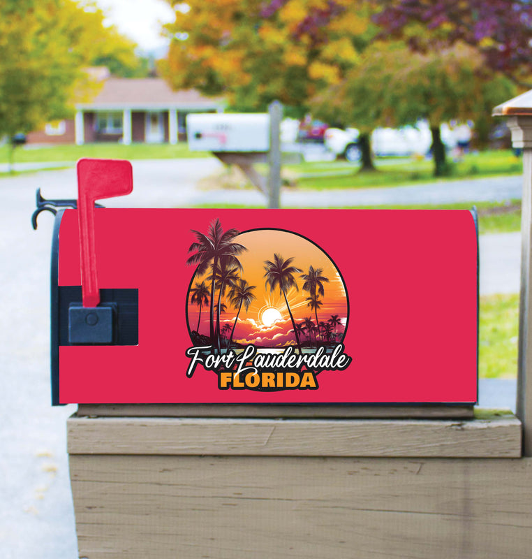 Fort Lauderdale Florida Design A Souvenir Magnetic Mailbox Cover 