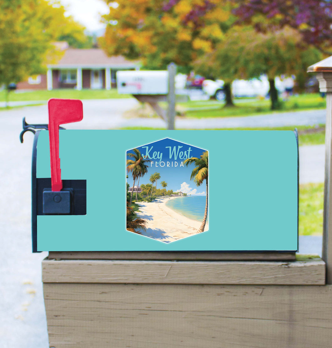 Key West Florida Design B Souvenir Magnetic Mailbox Cover 