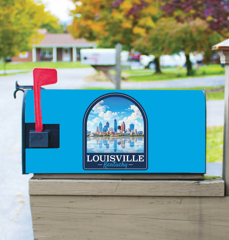 Louisville Kentucky Daytime Cityscape Design Souvenir Magnetic Mailbox Cover 