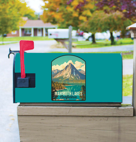 Mammoth Lakes California Design A Souvenir Magnetic Mailbox Cover 