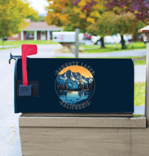 Mammoth Lakes California Design B Souvenir Magnetic Mailbox Cover 