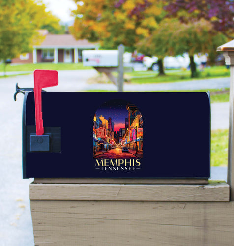 Memphis Tennessee Design C Souvenir Magnetic Mailbox Cover