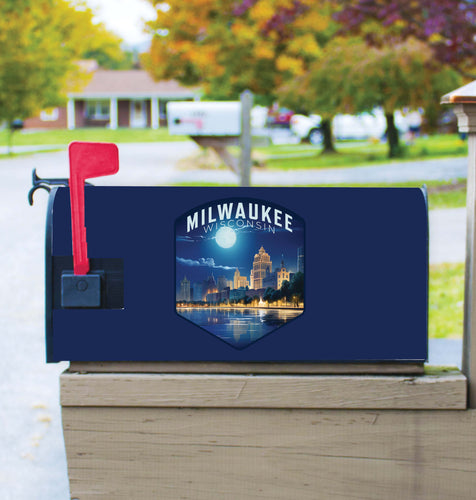 Milwaukee Wisconsin Design B Souvenir Magnetic Mailbox Cover 