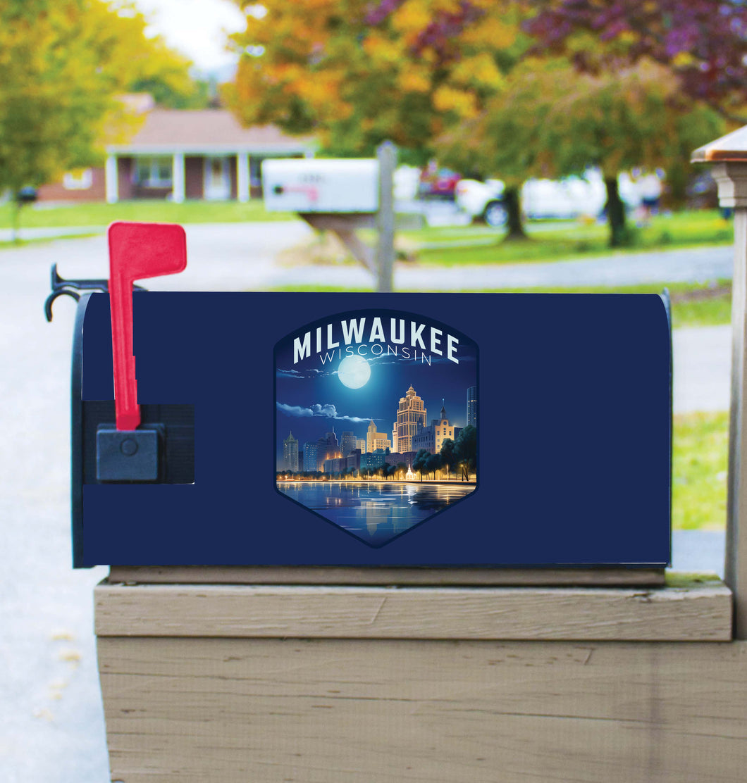 Milwaukee Wisconsin Design B Souvenir Magnetic Mailbox Cover 