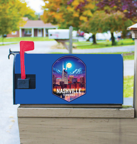 Nashville Tennessee Design D Souvenir Magnetic Mailbox Cover 