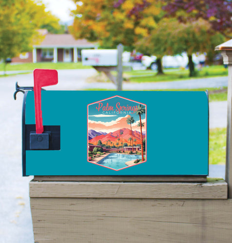 Palm Springs California Design B Souvenir Magnetic Mailbox Cover 