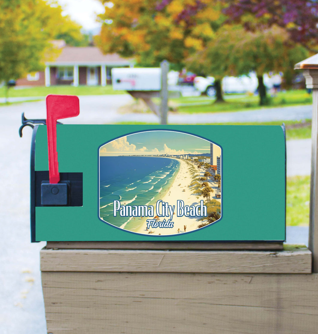 Panama City Beach Florida Design A Souvenir Magnetic Mailbox Cover 