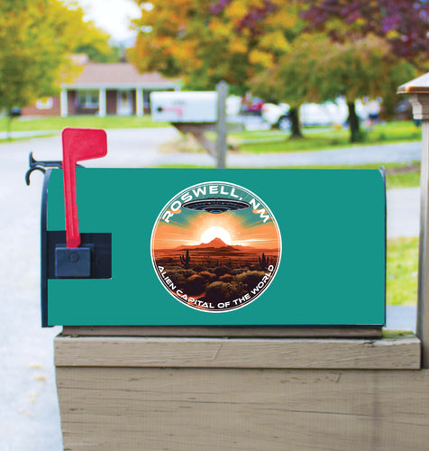 Roswell New Mexico Design A Souvenir Magnetic Mailbox Cover 