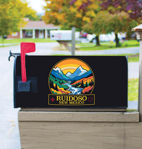 Ruidoso New Mexico Design B Souvenir Magnetic Mailbox Cover 