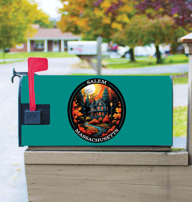 Salem Massachussettes Design B Souvenir Magnetic Mailbox Cover 