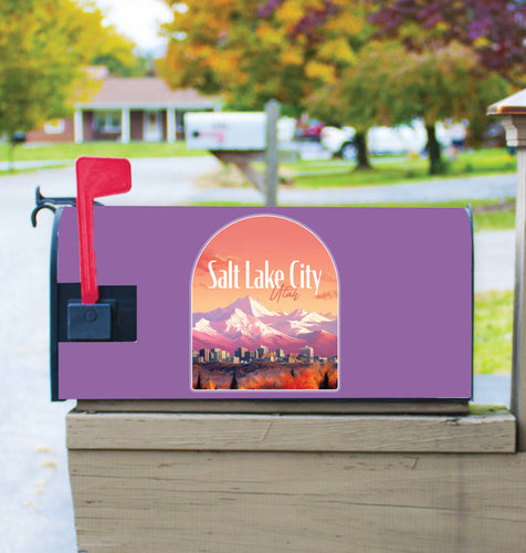Salt Lake City Utah Design C Souvenir Magnetic Mailbox Cover 