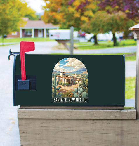 Santa Fe New Mexico Design C Souvenir Magnetic Mailbox Cover 