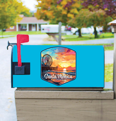 Santa Monica California Design A Souvenir Magnetic Mailbox Cover 
