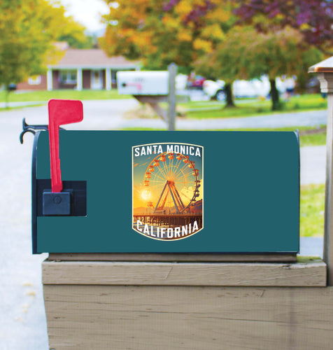 Santa Monica California Design C Souvenir Magnetic Mailbox Cover 