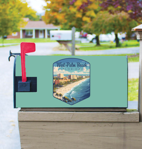West Palm Beach Florida Design A Souvenir Magnetic Mailbox Cover 