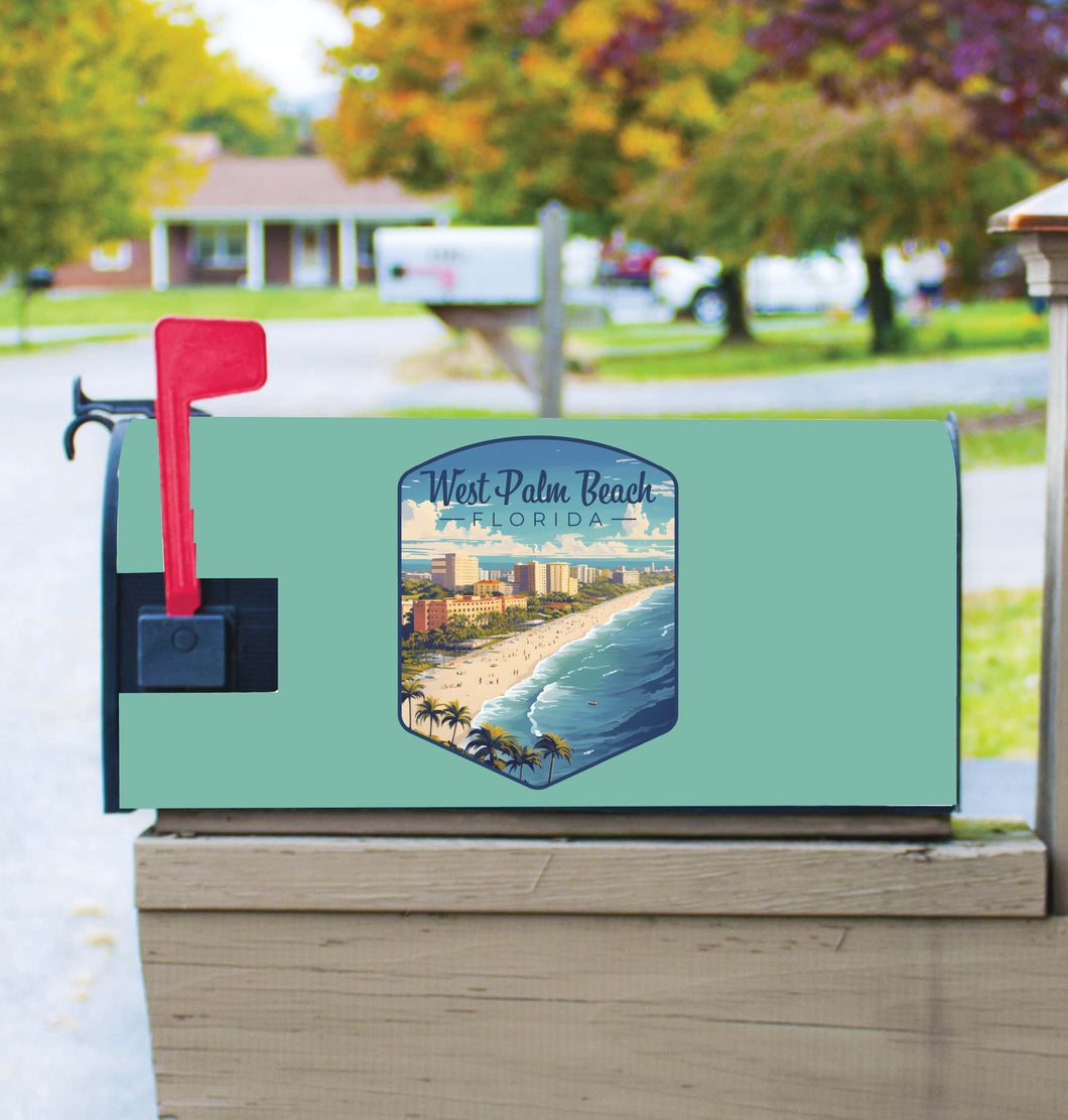 West Palm Beach Florida Design A Souvenir Magnetic Mailbox Cover 