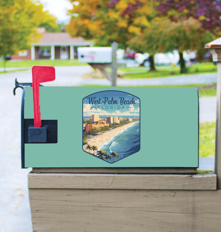 West Palm Beach Florida Design A Souvenir Magnetic Mailbox Cover 