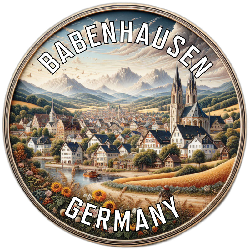 Babenhausen Germany Souvenir Die Cut Flat Magnet 2-Inch