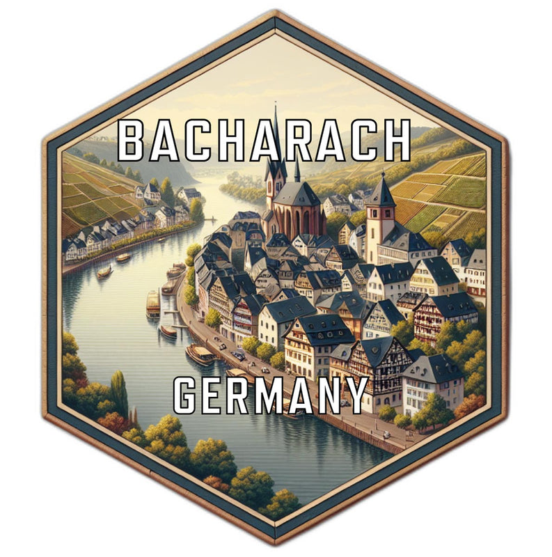 Bacharach Germany Travel Destination Souvenir Vinyl Decal Sticker 2-Inch