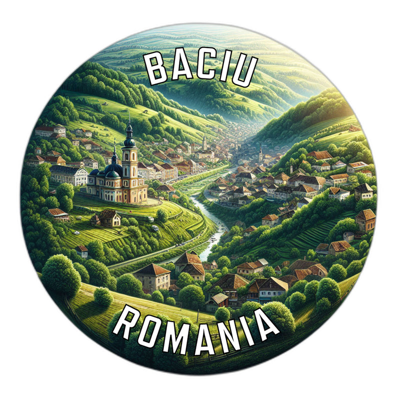 Baciu Romania Souvenir Die Cut Flat Magnet 4-Inch