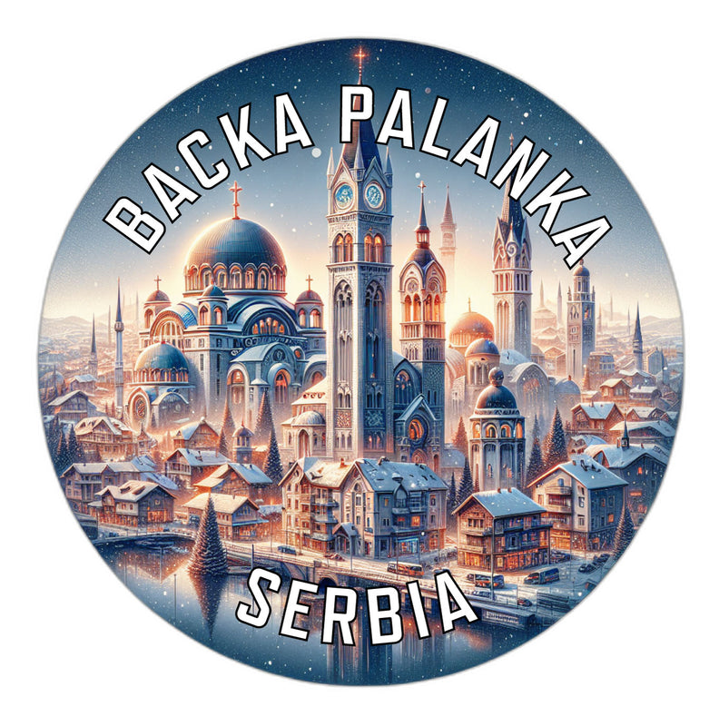 Backa Palanka Serbia Souvenir Die Cut Flat Magnet 2-Inch