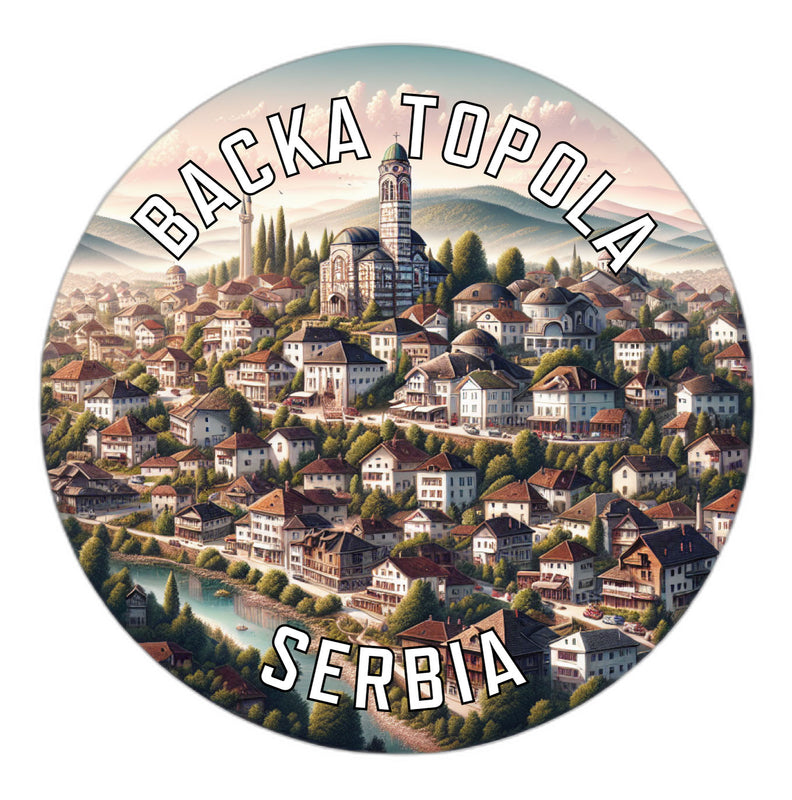 Backa Topola Serbia Souvenir Vinyl Decal Sticker 6-Inch