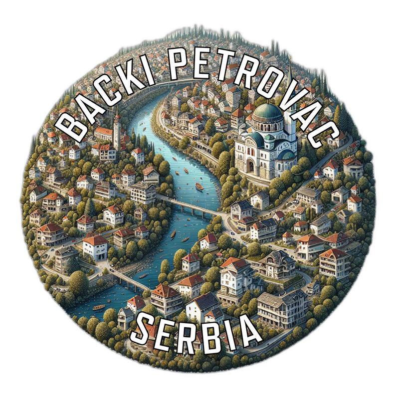 Backi Petrovac Serbia Souvenir Die Cut Flat Magnet 2-Inch