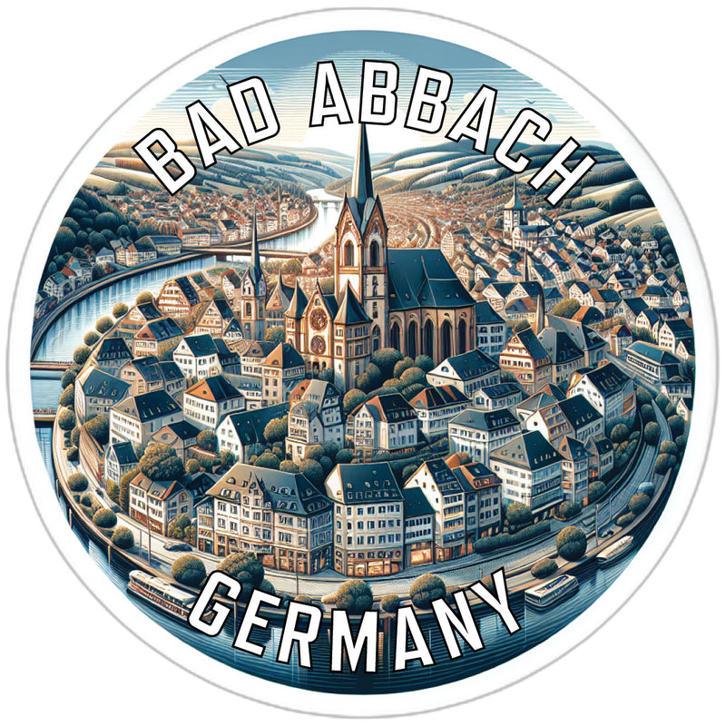 Bad Abbach Germany Souvenir Die Cut Flat Magnet 6-Inch